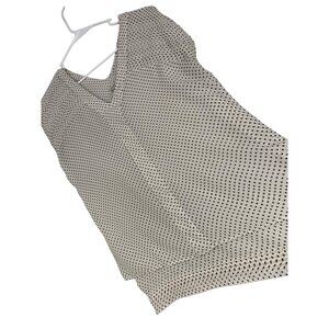 Converse Target S V-Neck Off-White Star Print Tiered Tunic Top RW10336 EUC